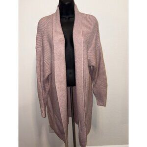 Lane Bryant Tunic Length Open Front Cardigan Sweater Womens 18/20 2X Pink